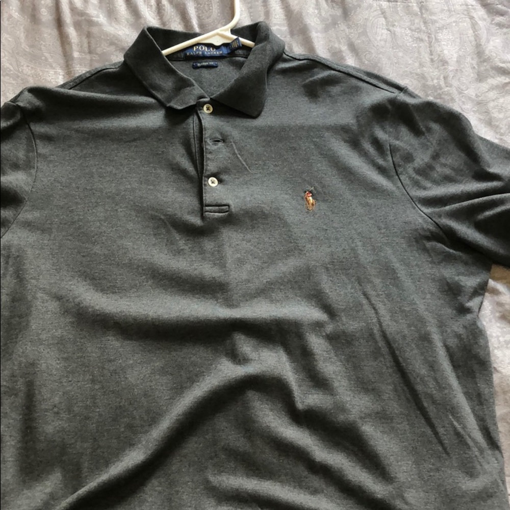 Grey L Ralph Lauren polo